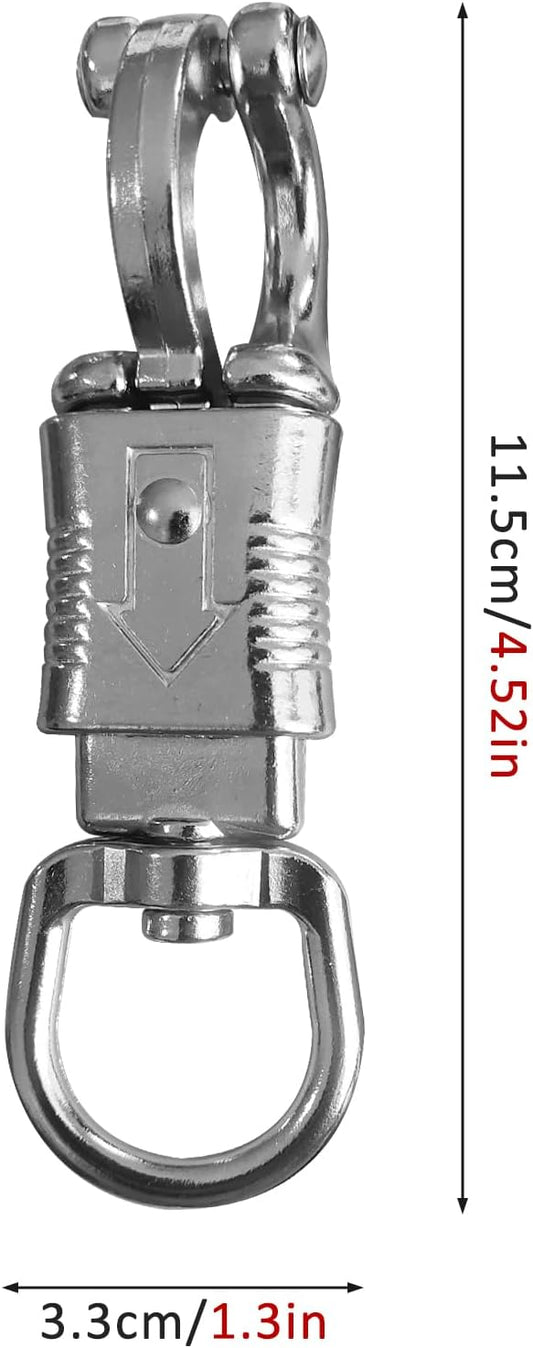 Ackron Panic Snap, Quick Release U-Type Snap Quick Release Clip Suitable for Lead Ropes Tie Offs Rotatable V1188-ZC-01-34