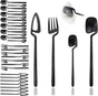 JASHII Flatware Set 32-piece Silverware Set Matte Finished Cutlery Set Service for 8 Include V1188-ZC-01-37