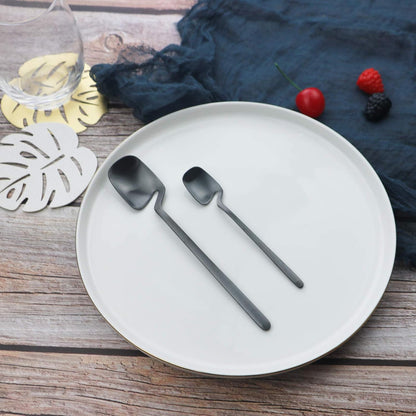 JASHII Flatware Set 32-piece Silverware Set Matte Finished Cutlery Set Service for 8 Include V1188-ZC-01-37