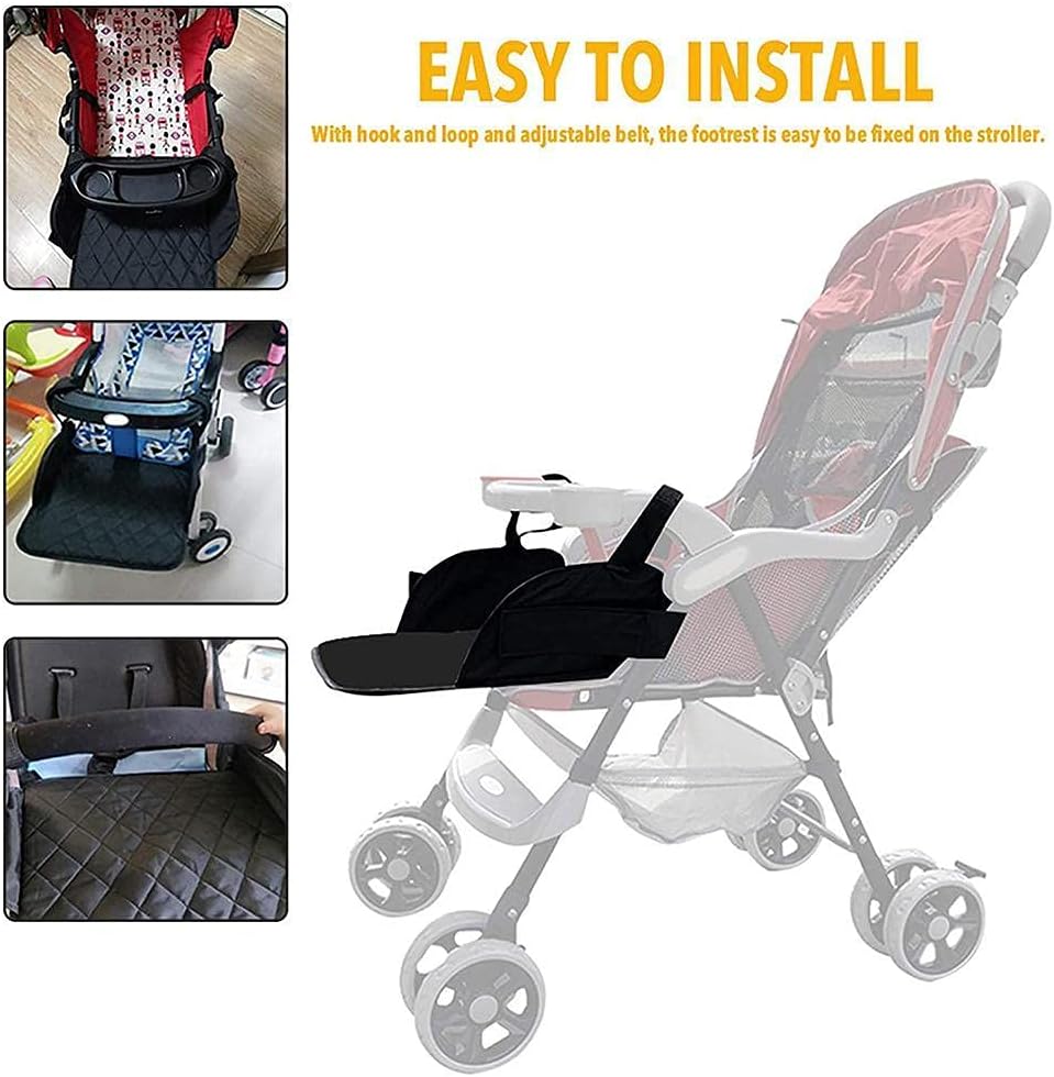 Baby Stroller Footrest, Universal Stroller Footstool Extension Foot Rest for Foot Support Accessory V1188-ZC-01-86
