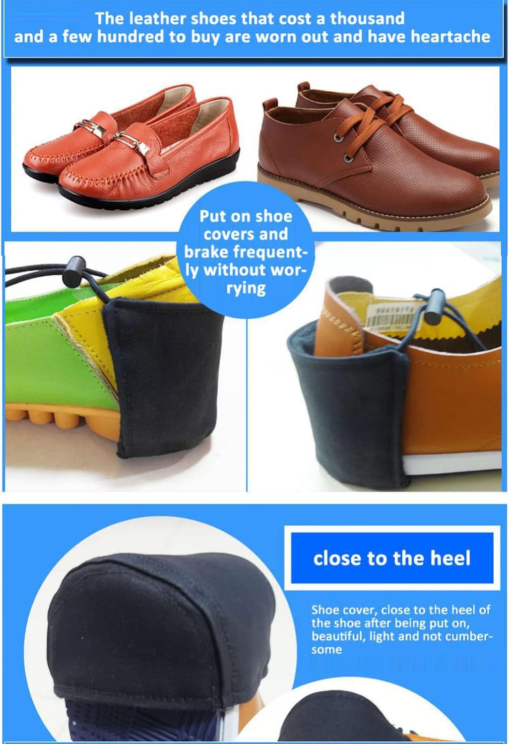 2Pcs Driving Shoe Heel Covers, Driver Heel Protector Pad Flat Shoe External Guard Cushion for Heel Protection V1188-ZC-DLL-1117