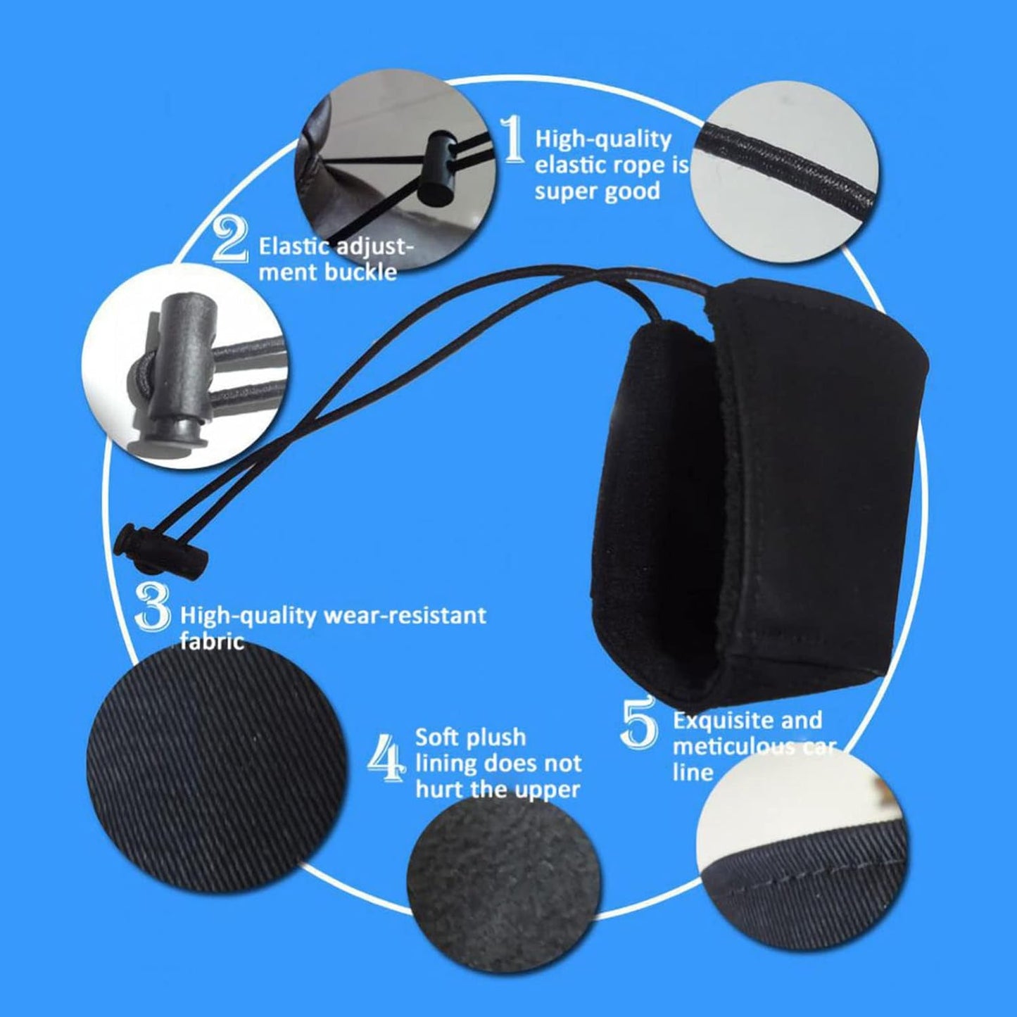 2Pcs Driving Shoe Heel Covers, Driver Heel Protector Pad Flat Shoe External Guard Cushion for Heel Protection V1188-ZC-DLL-1117