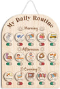 Daily Routine Chart for Kids, Visual Schedule, Routine Chart for Toddlers 3-5, Morning Bedtime Routine Chart V1188-ZC-DLL-1382