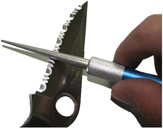 Serrated Knife Sharpening Serrated Sharpener Diamond Sharpening Stone Pen Stick Portable Pocket Diamond Knife V1188-ZC-DLL-1455