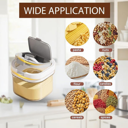 sugar container with spoon, Coffee and Dry Food Storage Containers, BPA-Free, Stackable, Easy-Clean, Perfect V1188-ZC-DLL-146