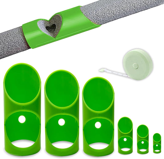 6PCS Pipe Insulation Cutting Guide, Molded Foam Pipe Cutter Tool with 15MM-53MM Insulation Cutting Fixture V1188-ZC-DLL-149