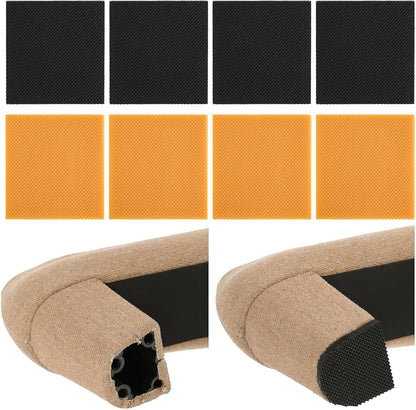 8pcs High Heels Patch Square Sole Repair Tips Rubber Boot Heel Replacement Sole Protectors Non-Slip Heel V1188-ZC-DLL-1608