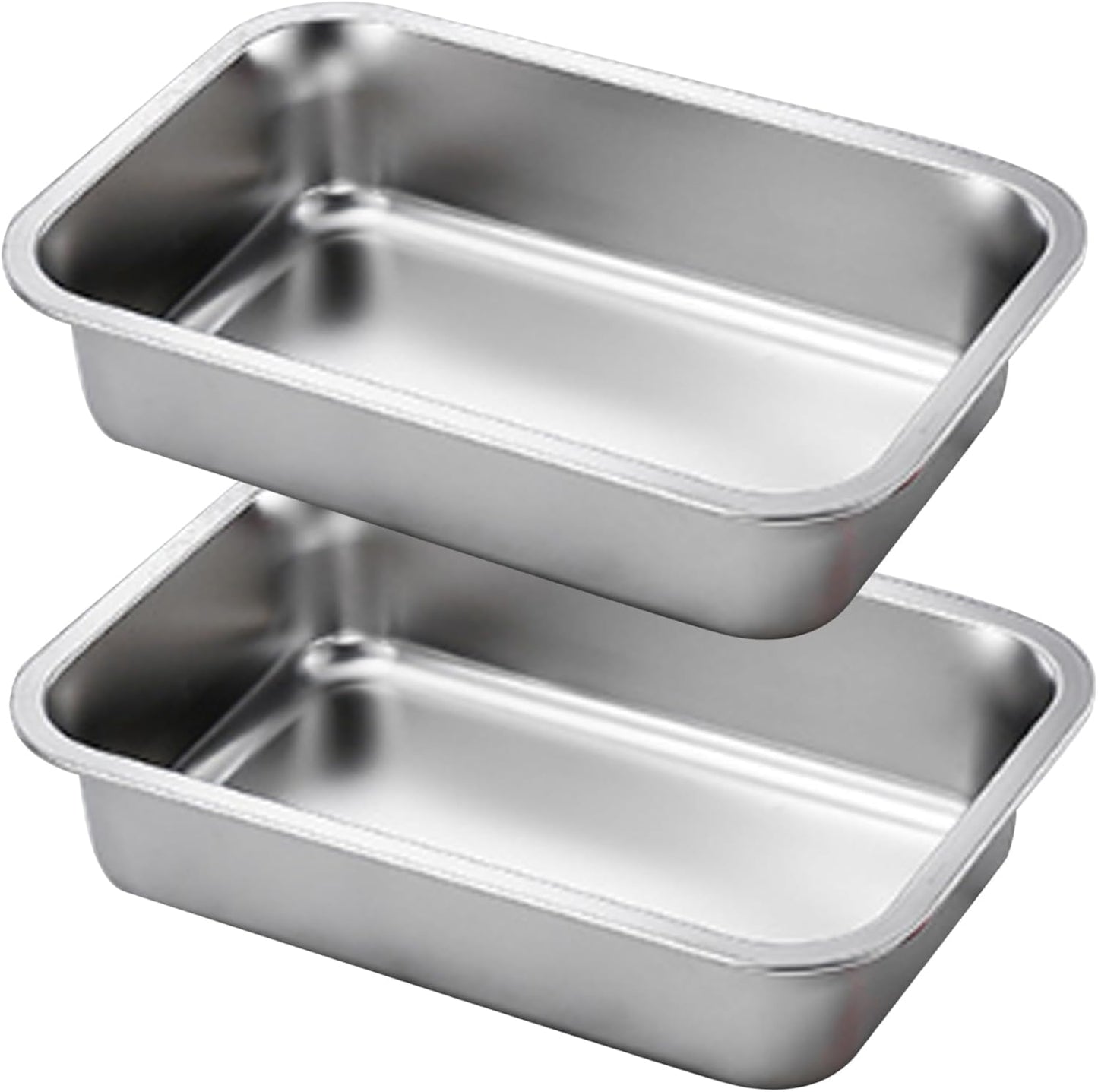 2PCS Stainless Steel Baking Pans, 9x13 Inch Rectangle Lasagna Pan, Stackable Deep Dish for Brownie, V1188-ZC-DLL-1627