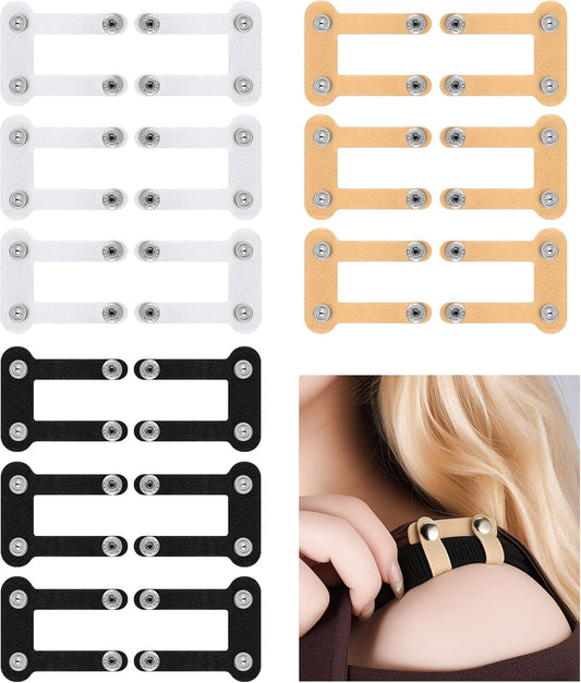 18 Pcs Bra Strap Hider Bra Strap Holders for Slipping Dress Retainers Clip to Hide Shoulder Keep in Place V1188-ZC-DLL-1636