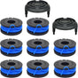 10-Pack String Trimmer Spool for Harbor Freight Bauer 19115C-B 20V Cordless String Trimmer, 0.065" 10Ft Weed V1188-ZC-DLL-1642