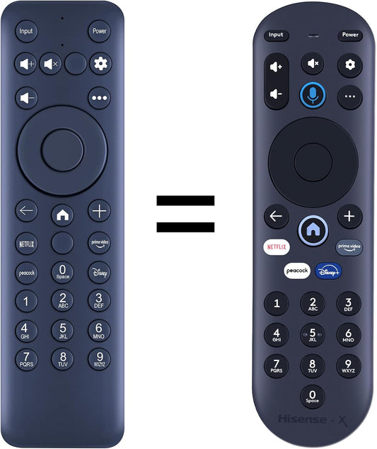 New MG3-R34010 Replacement Remote Control Compatible for Hisense TV 43A6GX 50A6G R34010BA00-00001 for Pioneer V1188-ZC-DLL-1648