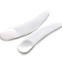 100PCS Disposable Mini Curved Cosmetic Spatula Scoop Makeup Mask Spatula Plastic Spoon,Small Makeup Scoop for V1188-ZC-DLL-1658