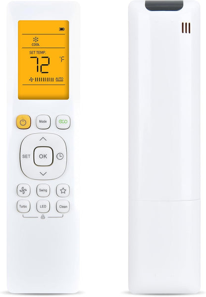 Replacement Remote Control Compatible with Pioneer 12,000 BTU 21.4 SEER2 Ductless Mini-Split Inverter+ Air V1188-ZC-DLL-1665