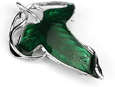 Alloy Elven Leaf Brooch - Green Leaf Clasp Pin - Elven Cloak Clasp - Costume Accessory - Movie Inspired - V1188-ZC-DLL-1672