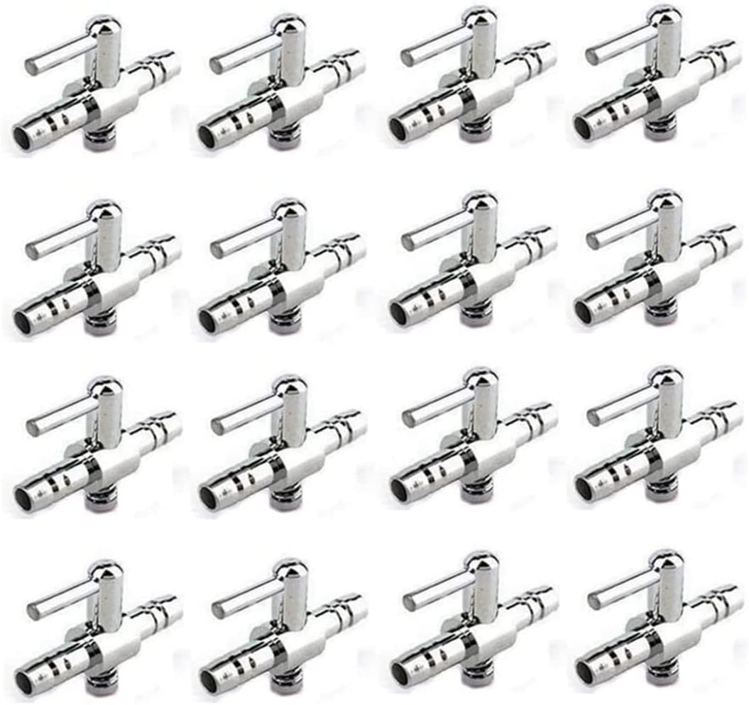 Aquarium Fish Tank Air Flow Control Lever Pump Single Way Valve, 16Pcs V1188-ZC-DLL-1786