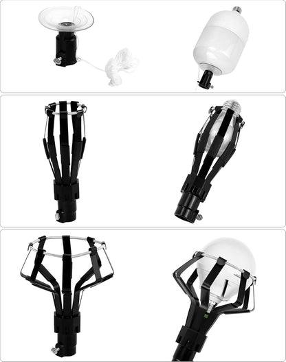 Professional Light Bulb Changer Kit - 3 Piece Set - Extension Pole Compatible, for High Ceiling Incandescent V1188-ZC-DLL-1797