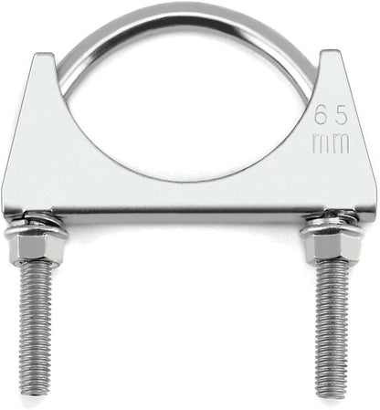 Stainless Steel U-Bolt Muffler/Exhaust Clamp (2.5" Diameter), 4 Pack U-Bolt Muffler Tip Exhaust Hook V1188-ZC-DLL-1810
