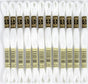 Bulk Buy: Six Strand Embroidery Cotton 8.7 Yards White 117-BLANC (12-Pack) V1188-ZC-DLL-2008