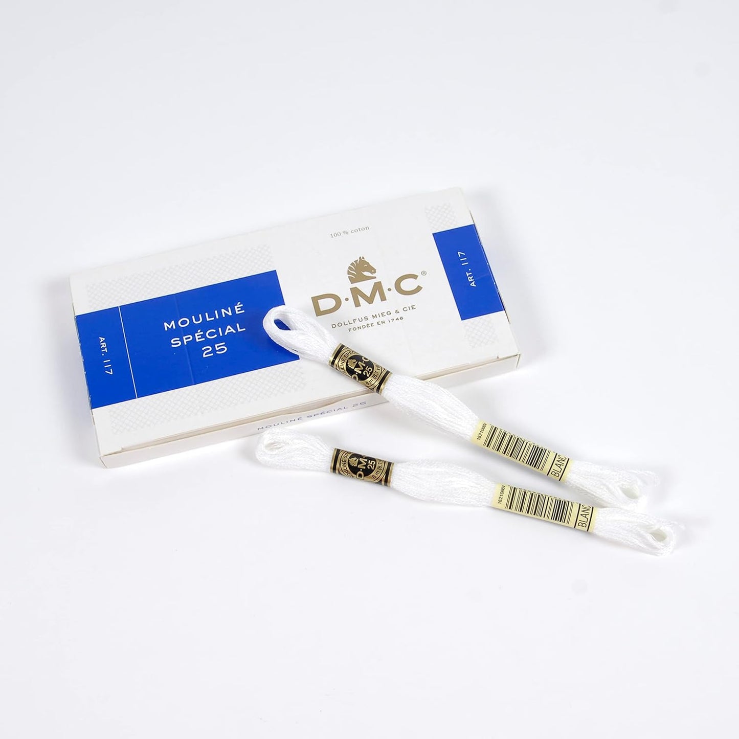 Bulk Buy: Six Strand Embroidery Cotton 8.7 Yards White 117-BLANC (12-Pack) V1188-ZC-DLL-2008