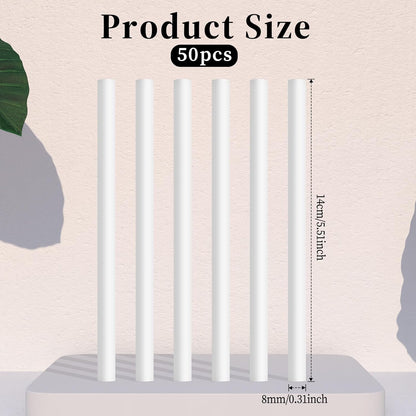 50 Pcs Humidifier Sticks Diffuser Cotton Filter Sticks Plug in Refills 5.35 X 0.3 Inch Mini Humidifier Wick V1188-ZC-DLL-2045