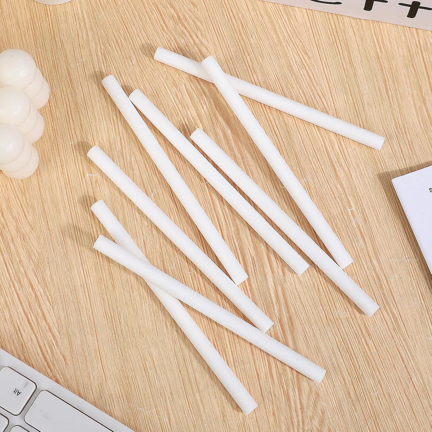 50 Pcs Humidifier Sticks Diffuser Cotton Filter Sticks Plug in Refills 5.35 X 0.3 Inch Mini Humidifier Wick V1188-ZC-DLL-2045