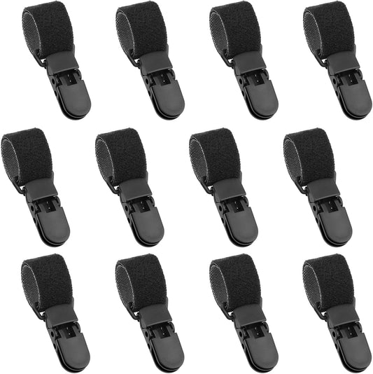 12 Pack Garden Flag Clips Anti Wind Garden Flag Stand Stoppers Flags Pole Clips to Hold Flags in Place, V1188-ZC-DLL-2047