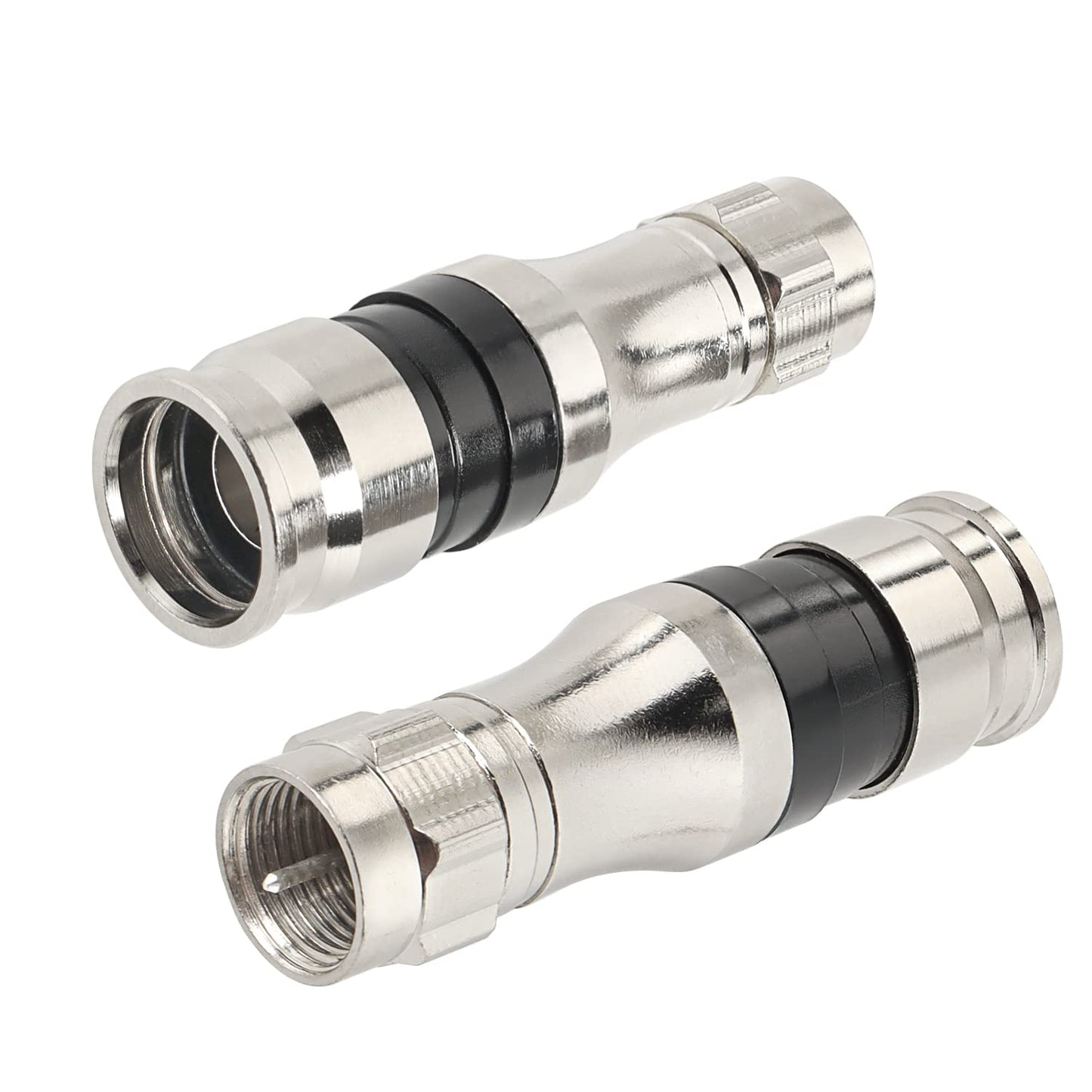 RG11 Connectors 10 Pack,F Type Connectors,RG11 Coax Cable Compression Fitting with Weather Seal O Ring V1188-ZC-DLL-2133