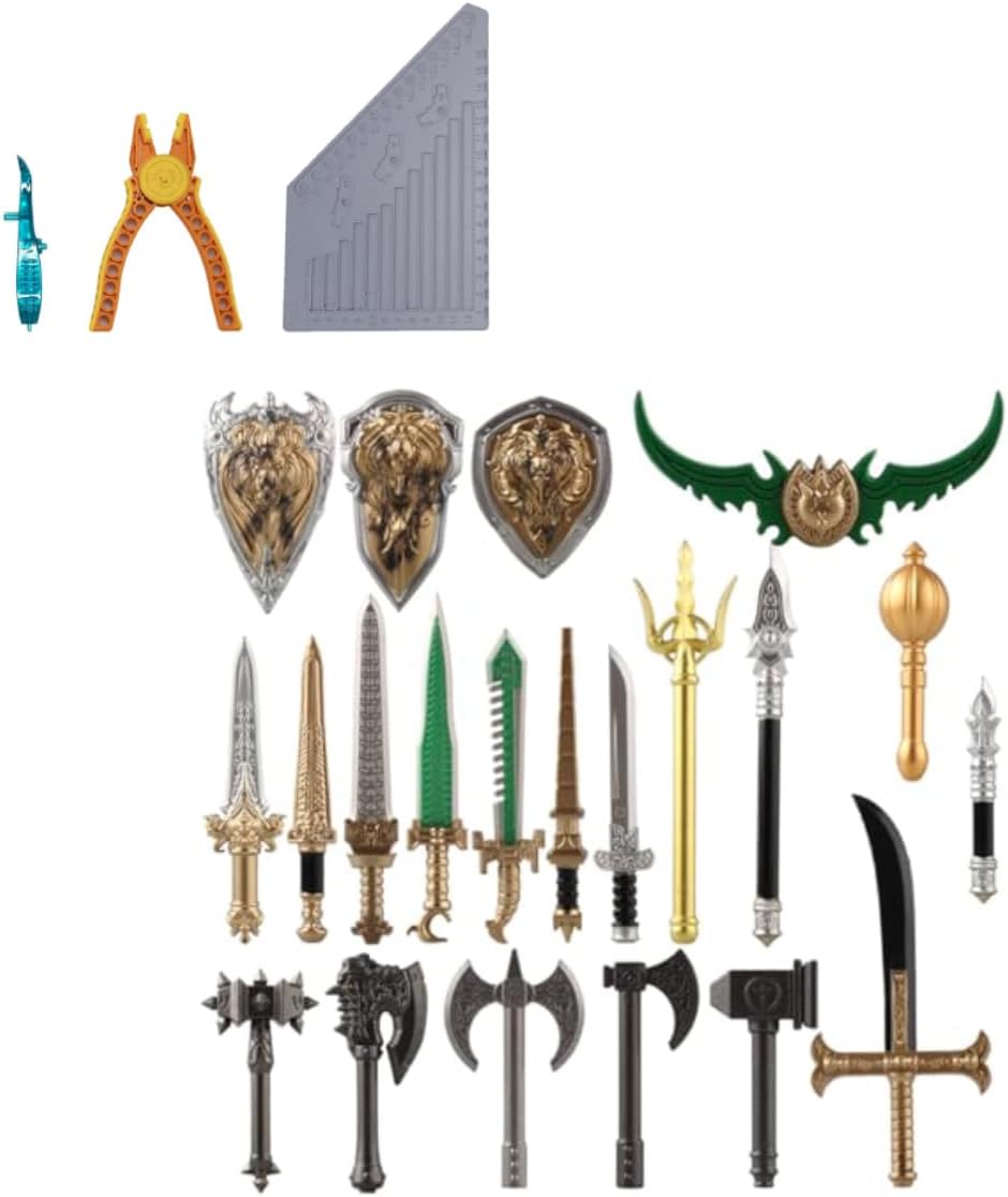 Medieval Weapon Pack Military Weapon Medieval Swords Sabers Bricks, Military Soldier Weapons Accessories Pack V1188-ZC-DLL-294