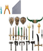 Medieval Weapon Pack Military Weapon Medieval Swords Sabers Bricks, Military Soldier Weapons Accessories Pack V1188-ZC-DLL-294