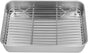 Broiler Pan for Oven, Rectangular Tray Deepened Kitchen Bakeware Rack Roaster Refrigerated Crisper Chassis V1188-ZC-DLL-499