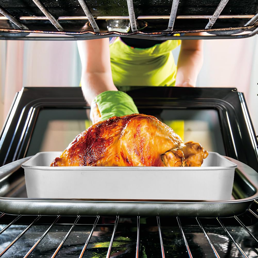 Broiler Pan for Oven, Rectangular Tray Deepened Kitchen Bakeware Rack Roaster Refrigerated Crisper Chassis V1188-ZC-DLL-499