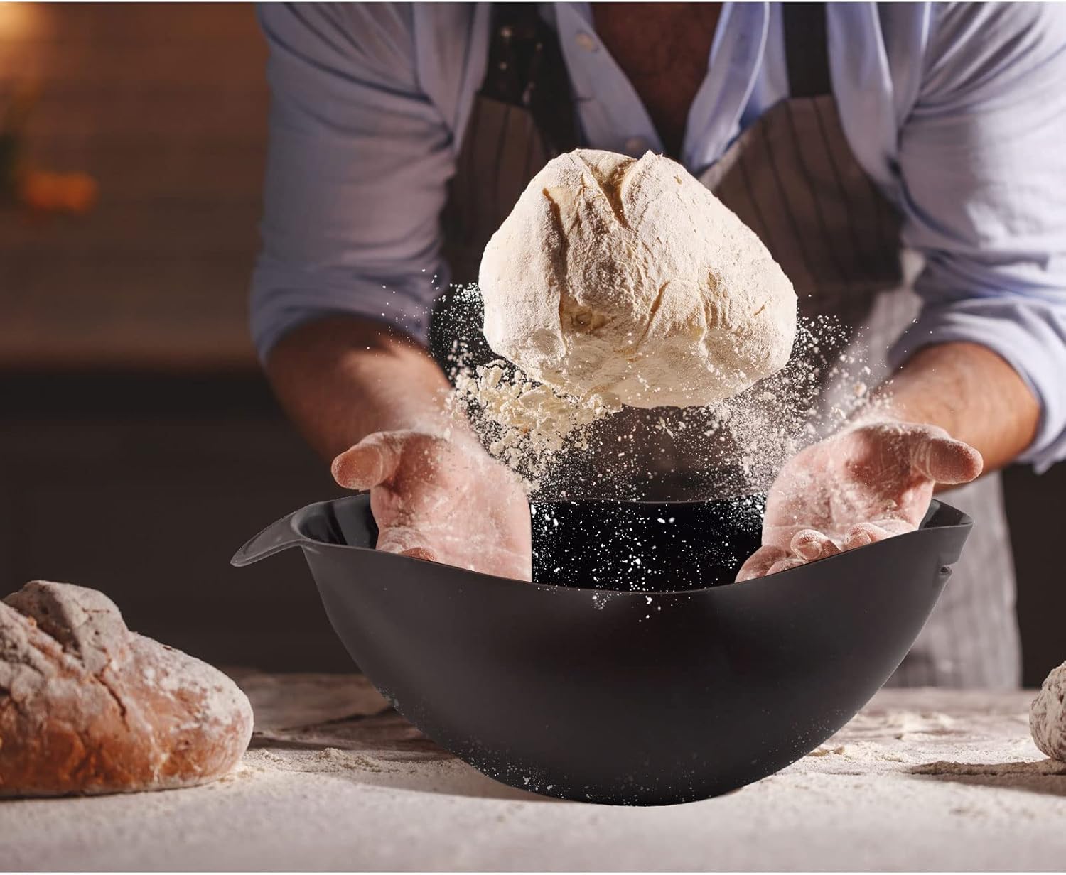 Silicone Bread Maker, Silicone Bread Bowl Loaf Pan for Homemade Baking Bread V1188-ZC-DLL-545