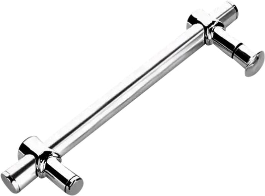 Metal Shower Glass Door Handle, Interior Shower Single Side Door Handle Grab Bar with Accessories Sets - V1188-ZC-DLL-641