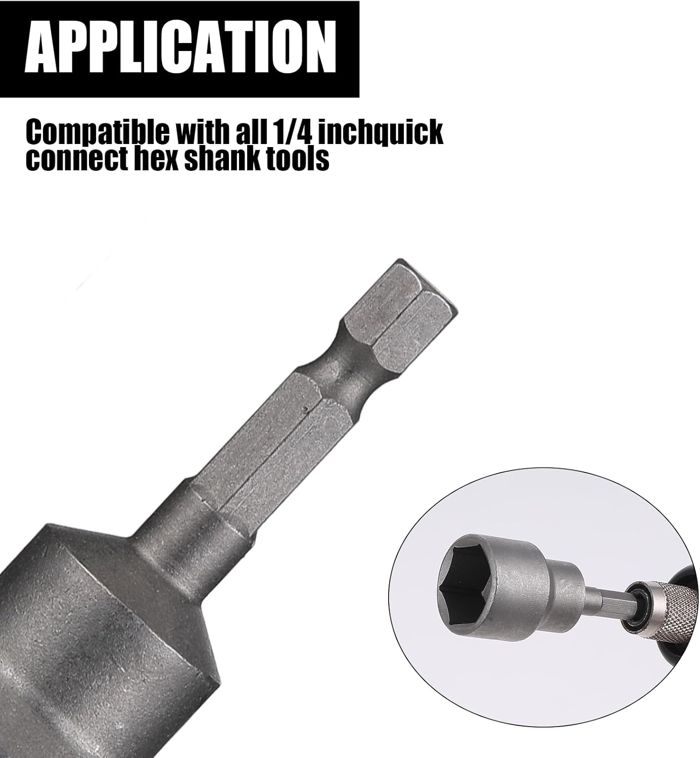 2 Pack RV Scissor Jack Socket, Camper Travel Trailer Jack Drill Adapter, 19mm Hex Drive, 1/4 Inch Hex Shank V1188-ZC-DLL-723