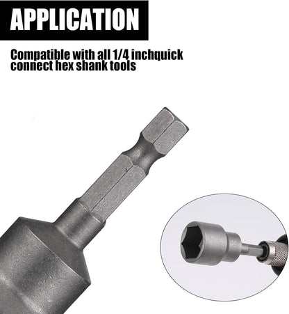 2 Pack RV Scissor Jack Socket, Camper Travel Trailer Jack Drill Adapter, 19mm Hex Drive, 1/4 Inch Hex Shank V1188-ZC-DLL-723