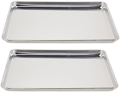 (5303) Wear-Ever Half-Size Sheet Pans, Set of 2 (18-Inch x 13-Inch x 1-Inch, Aluminum) V1188-ZC-DLL-873