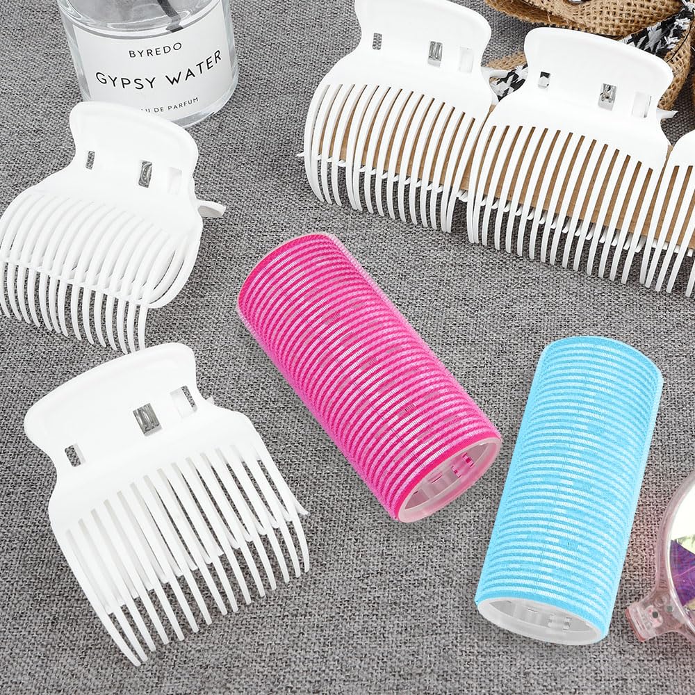 Hair Roller Clips Set - Curling Clips for Hot Rollers and Curlers (12 Pcs) V1188-ZC-DP-08