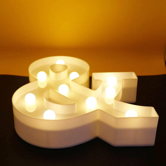 A - Z LED Letter Lights Alphabet Light Up Sign Battery Operated Night Lights for Home Party Wedding Christmas V1188-ZC-DP-211