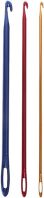 Afghan Aluminium Crochet Hook Knitting Needle Hand Knit Tool with Threading Hole V1188-ZC-DP-22