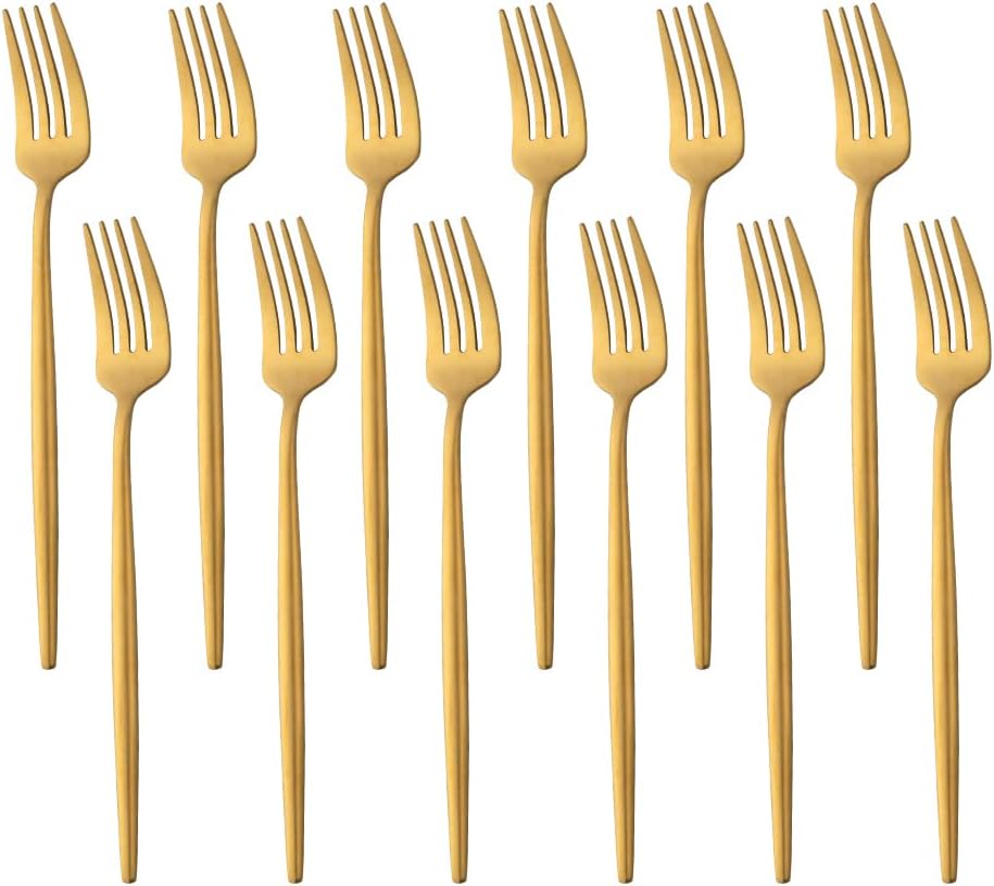 12 PCS Modern Stainless Steel Dinnerware Flatware Set, Reusable Popular Dinner Fork, Widely Use on Home, V1188-ZC-DP-229