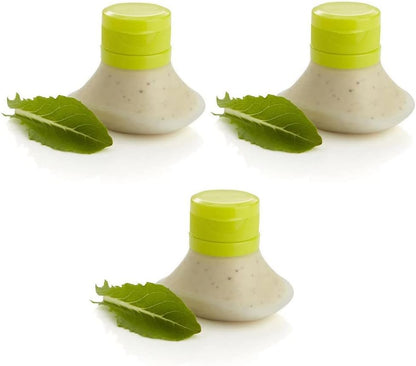 Portable Salad Dressing Containers set of 3- Silicone Squeeze Bottle Leak Proof Cap Kitchen Tool Mini Food V1188-ZC-DP-232