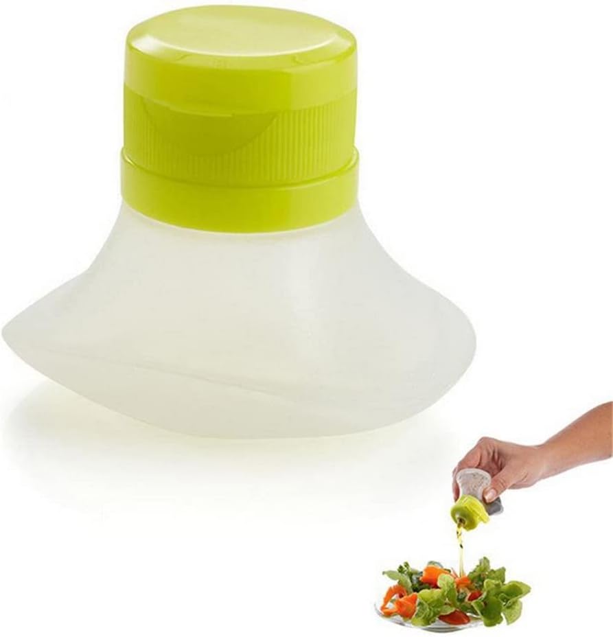 Portable Salad Dressing Containers set of 3- Silicone Squeeze Bottle Leak Proof Cap Kitchen Tool Mini Food V1188-ZC-DP-232