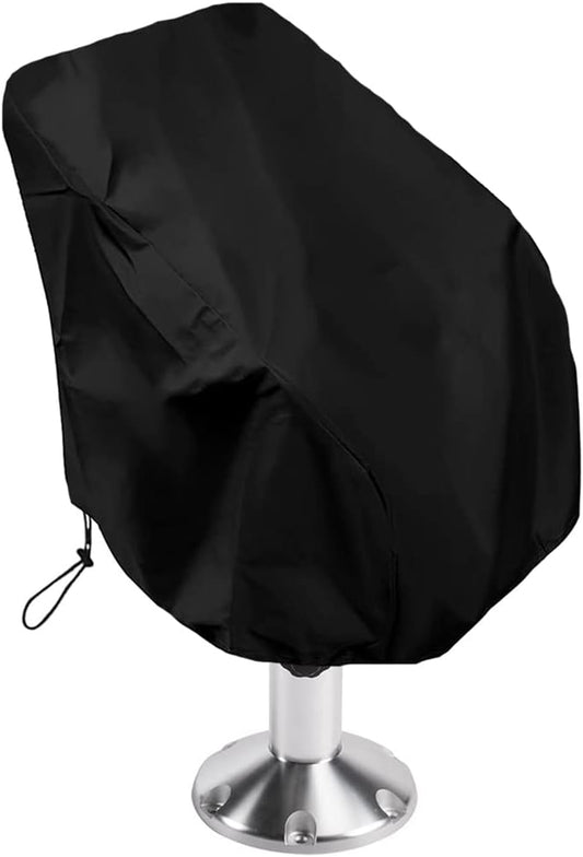 Boat Seat Cover Outdoor Waterproof Captain's Chair Seats Covers Dustproof Pedestal Pontoon Captain Bench for V1188-ZC-LHJ-1169