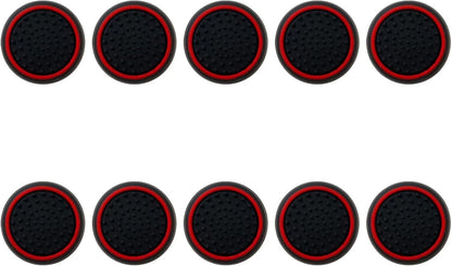 10Pcs Analog Controller Thumb Stick Grip Thumbstick Cap Cover for PS3/PS4/PS5 Controller - Black Background V1188-ZC-LHJ-1308