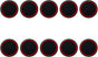 10Pcs Analog Controller Thumb Stick Grip Thumbstick Cap Cover for PS3/PS4/PS5 Controller - Black Background V1188-ZC-LHJ-1308