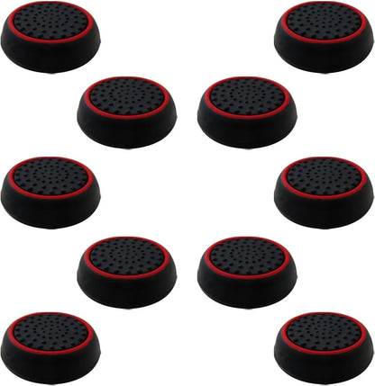 10Pcs Analog Controller Thumb Stick Grip Thumbstick Cap Cover for PS3/PS4/PS5 Controller - Black Background V1188-ZC-LHJ-1308