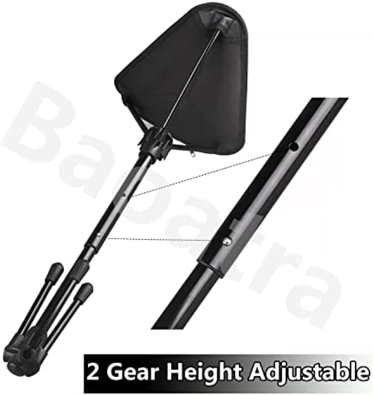Portable Telescopic Stool - Lightweight Folding Chair for Camping & Fishing - Height Adjustable, Single Leg V1188-ZC-LHJ-272