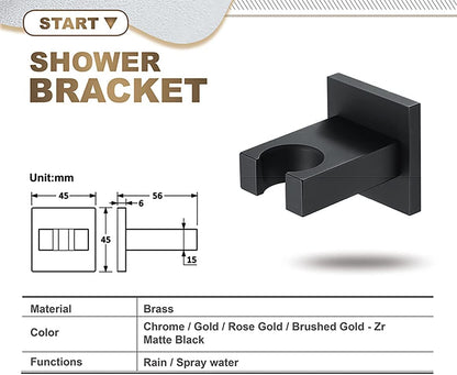 Wall Mounted Bracket for Handheld Shower Head Multicolor Adjustable Holder Design To Meet Any Space Bathroom V1188-ZC-LHJ-366