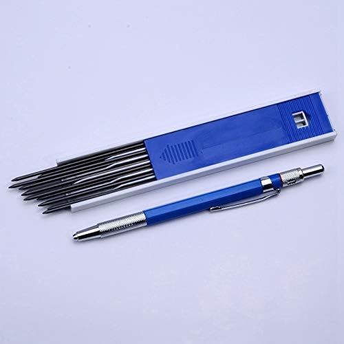 2.0mm Mechanical Pencil Lead Pencil for Draft Drawing Carpenter Crafting Art Sketching with 12 Pcs Refill - V1188-ZC-LHJ-532