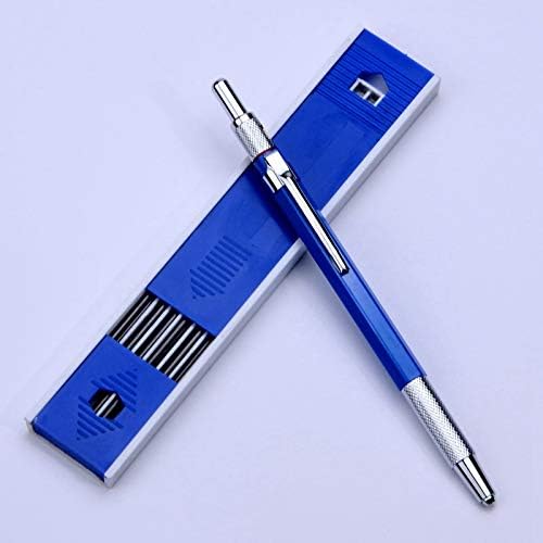 2.0mm Mechanical Pencil Lead Pencil for Draft Drawing Carpenter Crafting Art Sketching with 12 Pcs Refill - V1188-ZC-LHJ-532